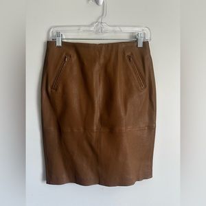 Talbots 100% Leather Pencil Skirt